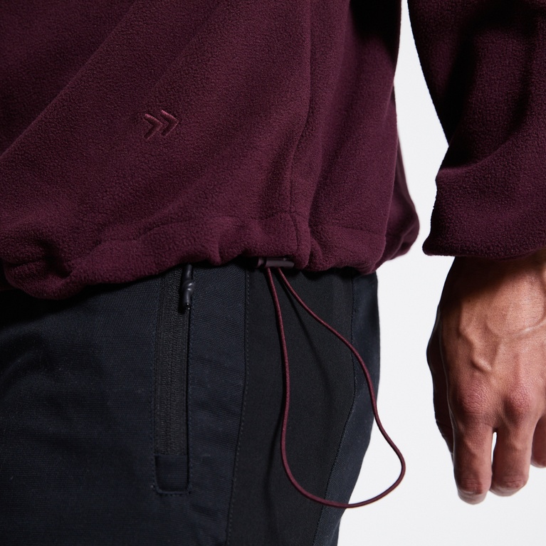 Fleece sweater "Fleece" Aubergine